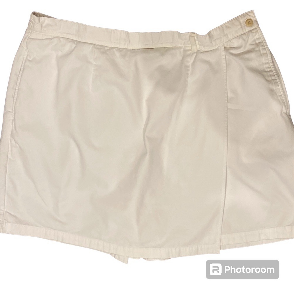 💥FREE WITH PURCHASE Lands End Women’s II Plus Size White Cotton Skort Size 20